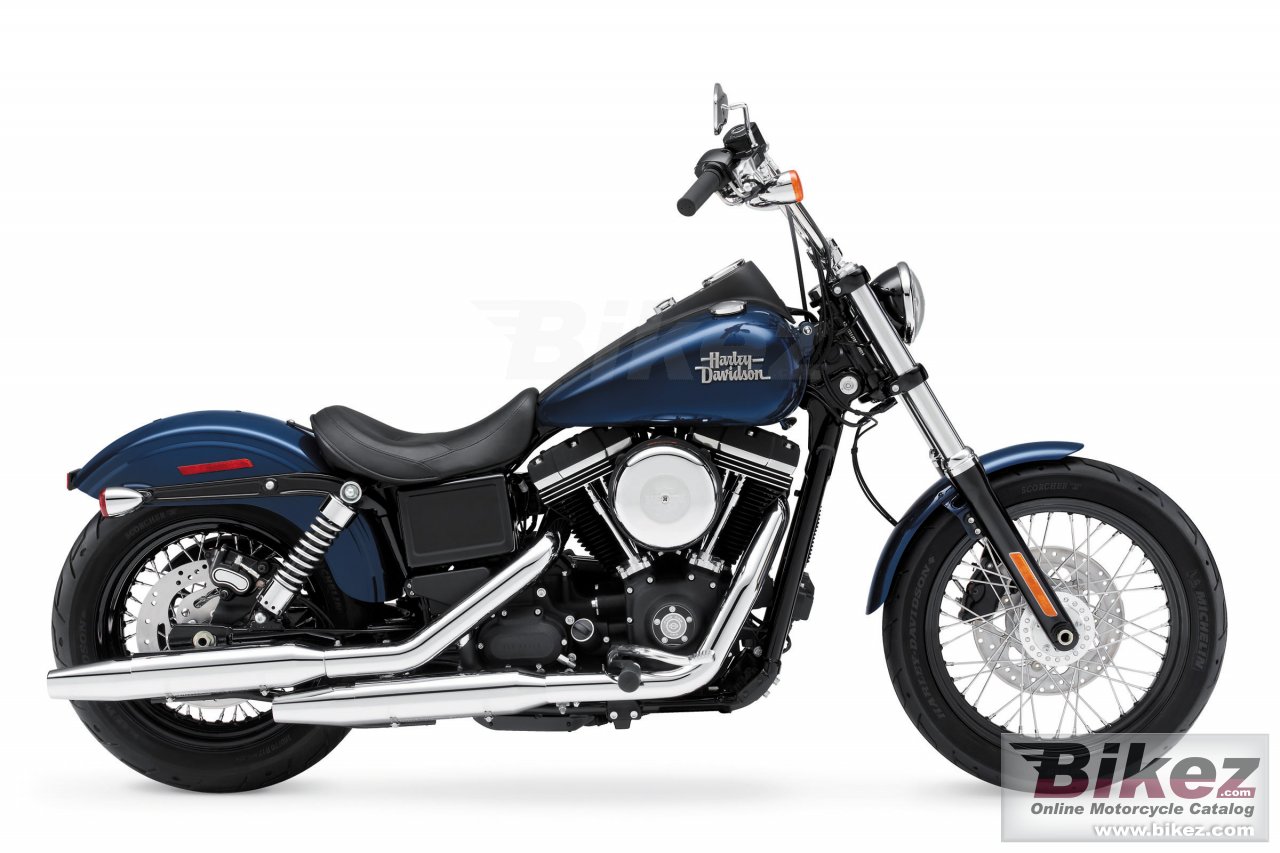 Big Harley-Davidson dyna street bob picture and wallpaper from Bikez.com